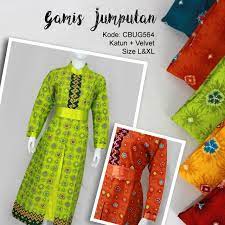 Contoh baju long dress kain jumput. Gamis Batik Jumputan Gamis Batik Murah Batikunik Com