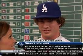 Dodgers sign 2014 first-round pick Grant Holmes