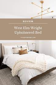 A Review Of The West Elm Wright Upholstered Bed Viv Tim Upholstered Beds Neutral Bedroom Furniture Neutral Bedroom