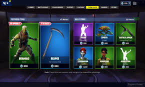 Fortnite Item Shop Featured And Daily Items Today The Fortnite Item Shop Changes On A Daily Basis And It Usually Has Two F Fortnite Harvesting Tools Shopping