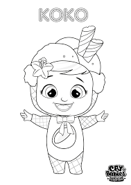 Crybaby coloring page