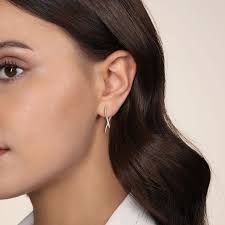 White Gold Diamond Spike Drop Earrings 001-150-06352