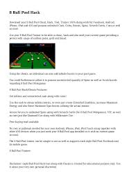 Gameplay in 8 ball pool. 8 Ball Pool Hack