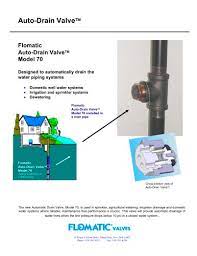 Auto Drain Valve Model 70 Flomatic Pdf Catalogs Technical Documentation Brochure