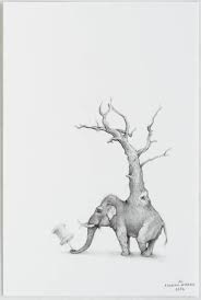 Elephant Tree 2 Drawing Animal Drawings Art Drawings