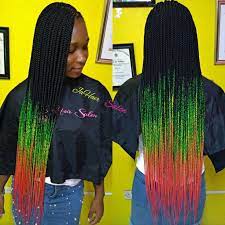 The Blend Ombre Box Braids Yellow Ombre Box Braids