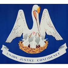 The design on the flag consists of a under the pelican image is a white ribbon bearing the louisiana state motto, union, justice, and confidence. Louisiana State Large Flag 07022 Louisiana History Louisiana State Louisiana Usa