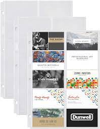 3 advertising , based in albuquerque, designed these ingenious business cards sleeves for photographer michael barley that we letterpress printed not long ago. Buy Dunwell Business Card Holder Sleeves 25 Pack For 500 Cards Heavyweight Plastic Business Card Protector Sheet Each 3 Hole Punched Sleeve Holds 20 Business Cards Fits 3 Ring Binders Online In Indonesia B08c2z8qbm