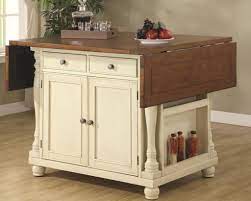 Glacer kitchen island cart on wheels, rolling kitchen island with drop leaf top, kitchen trolley cart with drawers, towel rack & bottle rack, 53.5 x 30 x 36 inches (white) 4.3 out of 5 stars. Drop Leaf Kitchen Island Table Ideas On Foter
