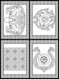 Coloring Book Of Celtic Designs Celtic Coloring Book Celtic Coloring Pages Celtic Spirit Printable Celtic Coloring Book Pagan Symbols Witch Coloring Pages