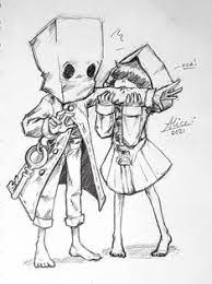 Fold all the letters over and the bits i marked with a red line. 71 Little Nightmares Ideas In 2021