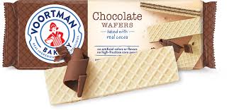 Chocolate Wafers Voortman Bakery There are 150 calories in 3 wafers (30 g) of voortman chocolate & raspberry wafers. chocolate wafers voortman bakery