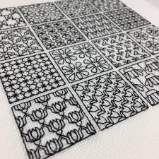 Check spelling or type a new query. Fo Blackwork Pattern Botanical Sampler Floral Crossstitch
