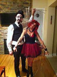 Puppet Master And Puppet Costume Diy Couples Costumes Warm Halloween Costumes Last Minute Diy Costumes