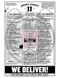 Nutrition facts for the full jimmy johns sandwiches menu. Jimmy John 039 S Menu Menu For Jimmy John 039 S Nacogdoches Nacogdoches Regarding Jimmy Johns Printable Menu22352 Jimmy Johns Jimmy John Menu Sandwiches