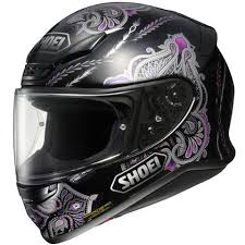 Black And Purple Motorcycle Helmet Shoei Rf 1200 Duchess Purple Helmet Motorcycle Helmets Womens Motorcycle Helmets Motorcycle Riding Gear