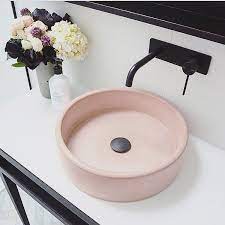 The decision to purchase a vessel. A Blush Pink Concrete Sink I Mean It S Genius All You Industrialists Out There Who Have Softer Side This Is Fo Millenial Pink Concrete Sink Gorgeous Kitchens