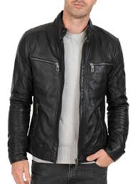 Genuine Leather Jackets For Men Amazon Best Seller 8211 Lambskin Leather Motorcycl Mens Leather Jacket Biker Leather Jacket Men Black Leather Bomber Jacket