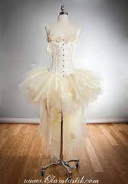Custom Size Ivory Vintage Inspired Burlesque Tulle Organza Ribbon Rose Corset Dress Small Xl Steampunk Wedding Dress Corset Dress Steampunk Wedding Gown