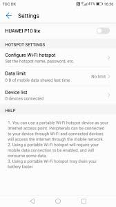 Menjadikan modem bekas zte f609 sebagai access point hotspot. Use Phone As Modem Huawei P10 Lite Android 7 0 Device Guides