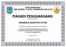 Dalam contoh sertifikat osis, gawe cv telah memilihkan tema atau template yang terbaik untuk dijadikan inspirasi, ide ataupun acuan dalam penulisan surat anda. Sertifikat Ldks