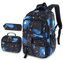 Schulrucksack Jungen Teenager Mädchen Kinderrucksack Daypacks Groß  Schultaschen Set Laptop Rucksäcke für Schule Kinder Schulranzen 3 5-10  Klasse 7-16 ...