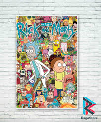 Cómo el título lo dice este libro está dedicado a imágenes de la serie rick and morty de justin roiland y dan harmon. Poster Rick Y Morty Personajes Www Ragestore Com