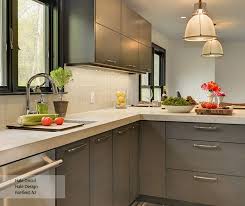 It has us rethinking our choices. Tarin Slab Cabinet Doors Omega Cabinetry