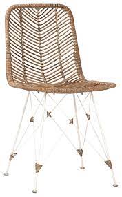 Get great deals on white rattan dining chairs. White Frame Rattan Dining Chair Tropical Dining Chairs By Design Mix Furniture Houzz