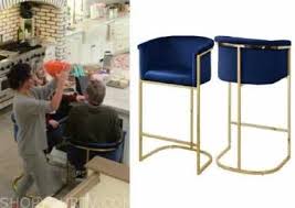 Free shipping on all orders over $35. Selena Chef Season 1 Episode 1 Selena S Blue Gold Bar Stools Shop Your Tv