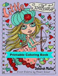 Digital Download Book 30 Pages Printable Little Sweethearts Etsy Coloring Books Printable Coloring Book Create This Book