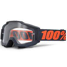 100 Accuri Otg Goggle Gunmetal Gray Orange Clear Lens Grey Motocross Goggles Motorcycle Goggles Best Ski Goggles