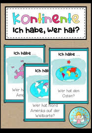 Kontinente Und Ozeane Ich Habe Wer Hat Unterrichtsmaterial Im Fach Erdkunde Kontinente Und Ozeane Kontinente Erdkunde