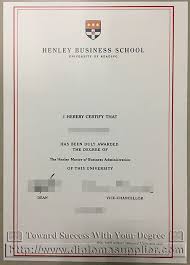 Henley Business School Degree University Of Reading Degree Fake Certificate Sampl Henley Business School University Of Reading Business Administration Degree