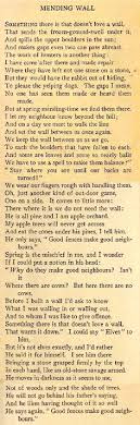 In Robert Frost S Mending Wall The Wall Is A Symbol Of Distance Between People Description From Ifencess Poetry Robert Frost Robert Frost Poems Robert Frost