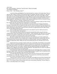 A reflection paper is a paper that encourages you to constitute your personal point of view on a particular topic. Job Shadow Reflection
