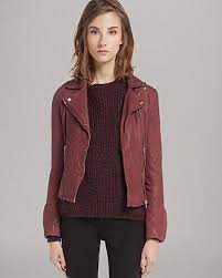 Maje Leather Jacket Quilted Moto Women Bloomingdale S Maje Leather Jacket Leather Jacket Jackets