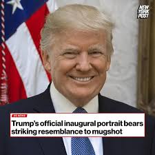President-elect Donald Trump released his official inaugural portrait  Thursday with a villain-esque facial expression that drew comparisons to  his 2023 mug shot. The portrait features the soon-to-be commander in chief  staring into