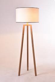 Displaying A Clean And Streamlined Scandinavian Style Costa Standing Lamp Is Made Of Teakwood Stand Standing Lamp Living Room Standing Lamp Wooden Floor Lamps