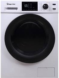 Washing and drying your dirty garments can quickly turn into a big chore, especially when you consider the time and hassle spent hauling wet laundry from one machine to another. Magic Chef Mcscwd27w5 24 Inch White Washer Dryer Combo With 2 7 Cu Ft Capacity Appliances Connection