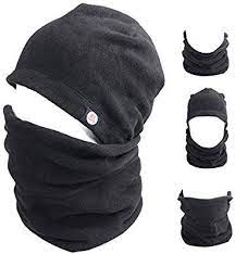 Amazon Com Triwonder Balaclava Hood Hat Thermal Fleece Face Mask Neck Warmer Full Face Cover Cap Winter Ski Mask Black New Ve Ski Mask Hood Hat Winter Hats