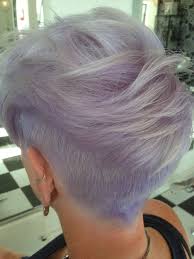 Ladies Undercut With Heavily Textured Top Silver Lilac Colour By Adele Clarke Spectrum Salons St Hele Frisuren Kurzhaarfrisuren Kurzhaarschnitte