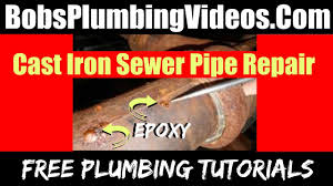 Furniture table legs,bookshevles,diy wall rack. Cast Iron Sewer Pipe Repair Epoxy Youtube