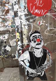 Clown On Sax Hidden Away On Auguststrasse West Kreuzberg Berlin