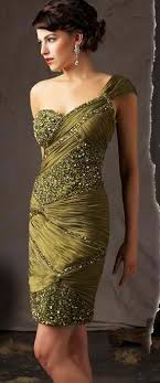 Beaded Cocktail Dresses With One Shoulder Neck Line See More Formal Evening Dress Options At Www Dariuscordell Dresses Beaded Cocktail Dress Fashion