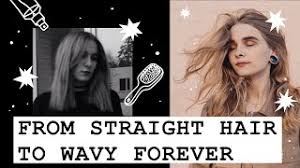 Styling your hair took time, money, effort, and probably some forehead burns — so i wasn't about it, thanks very much. How To Make Straight Hair Wavy Forever Easy Curly Girl Method My Journey Youtube