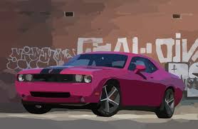Hier wartet dein neuer wunschwagen! Dodge Challenger Furious Fuchsia Clip Art At Clker Com Vector Clip Art Online Royalty Free Public Domain