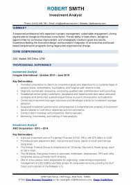 Many job candidates might find a cover letter difficult to write, but it's often the difference between being called for an interview or being overlooked in favor of another candidate. Investment Analyst Resume Samples Qwikresume