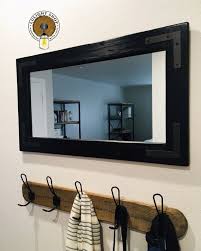Black Mirror Bathroom Mirror Wall Mirror Wood Mirror Etsy Bathroom Mirror Wood Mirror Wood Framed Mirror