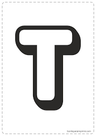 Esta precisando de moldes de letras grandes usar em cartazes, separei para você um molde de letra do alfabeto para usar na sala de aula. Letras T Para Imprimir Pdf Para Colorear Y Aprender